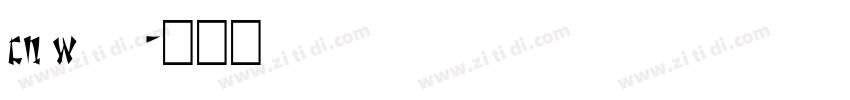cn w24字体转换